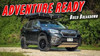 LIFTED Subaru Forester BUILT FOR ADVENTURES  Build Breakdown [upl. by Heyer]