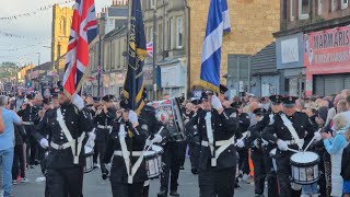 Cambuslang Volunteers Flute Band  Larkhall band parade 2024 [upl. by Esyahc]