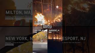 Wildfires Ongoing in Mass New York New Jersey [upl. by Enyawed]