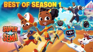 BEST OF SEASON 1 ⚡ Super Sema  Cartoons for Kids [upl. by Eirovi]