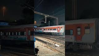 Train Running Status Night speedily train railway amazingfacts factsinhindi fast speed video [upl. by Odab]