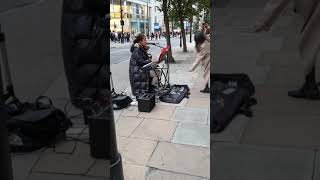 Busker Oxford Street London Harmonie London [upl. by Nebuer224]