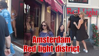 Amsterdam red light district walk 2023 uncut Night life  Netherlands [upl. by Perrins717]