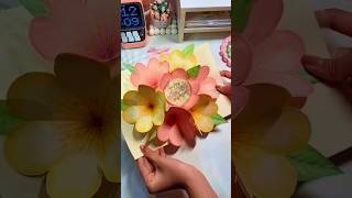 Art and craft flower card make drawing art shorts ytshort youtubeshorts youtube [upl. by Ailati60]