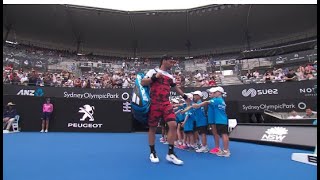 Fabio Fognini v Adrian Mannarino Match Highlights QF  Sydney International 2018 [upl. by Ahsikal643]