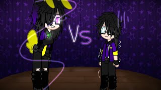 Aftons Vs Past Aftons singing battle Gacha Club FNAF 400 Subs Video First Singing battle [upl. by Asilrac]