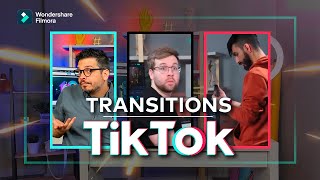 Réussir une transition TikTok VIRALE 🔥🤯  Tuto Filmora [upl. by Harlen406]