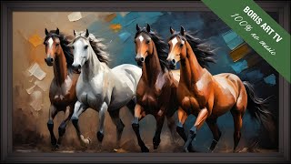 Transform your TV with a stunning horse screensaver 5 hours no sound [upl. by Natica]