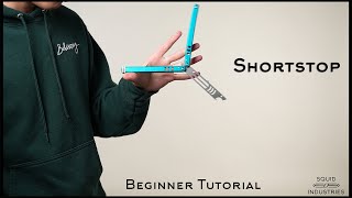 How to do the Shortstop  Beginner BalisongButterfly Knife Tutorial [upl. by Gow971]