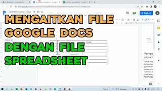 Cara Mengaitkan File Google Docs Dengan File Google Spreadsheet [upl. by Angela616]