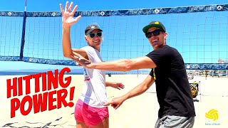 AVP Coach Teaches Player the Secret of Spiking a Volleyball Harder [upl. by Ginevra]