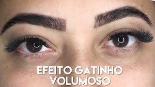 Cilios Tufo Volumoso efeito gatinho [upl. by Weingartner]