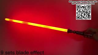 TXQSABER Neo Pixel Lightsaber Proffie Smooth Swing Metal Handle Cosplay Review Unboxing Aliexpress [upl. by Aznaed]