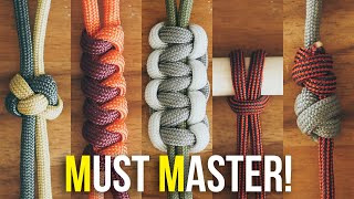 5 Knots Every Paracordist MUST MASTER  Beginner Knots You Need To Know [upl. by Naletak22]