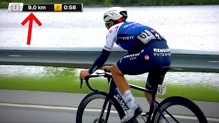 Remco Evenepoel emergency pee break in final 10km beats INEOS anyway  Tour of Norway 2022 Stage 1 [upl. by Atse]