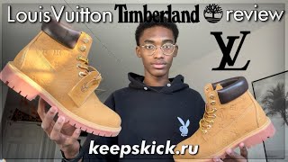 best Timberland boot reps  Louis Vuitton x Timberland review  keepskickru [upl. by Yorke]