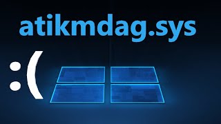 Исправление ошибки atikmdagsys на синем экране Windows 1110 [upl. by Bibah]