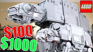 100 VS 1000 LEGO Star Wars ATAT Comparison [upl. by Dodds]