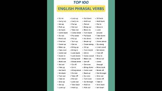 100 Phrasal verbsEnglish for beginners [upl. by Aisyle]