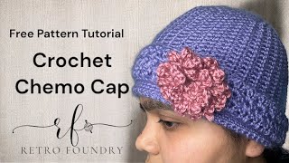 Crochet Cancer Chemo Cap Tutorial  Support World Cancer Day 2024 🎗️ [upl. by Tandie]