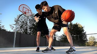 1v1 BASKETBALL VS MY LITTLE BROTHER [upl. by Lertnom377]