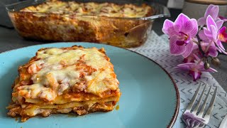 Perfect Italian LASAGNA with Creamy Béchamel 😋 [upl. by Reisman]