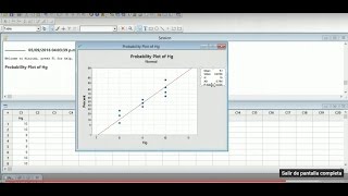 Prueba de normalidad Anderson  Darling  MINITAB [upl. by Oijimer]