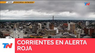 Corrientes en alerta roja I podrían formarse tornados en la zona [upl. by Spearing312]