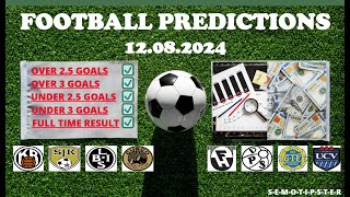 Football Predictions Today 12082024Today Match PredictionFootball Betting TipsSoccer Betting [upl. by Asilaj]