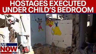 IsraelHamas war Hostages executed in terror tunnel under childs bedroom  LiveNOW from FOX [upl. by Nylia]