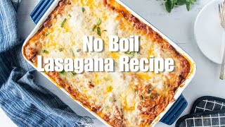 How To Make No Boil Lasagna [upl. by Laerol]