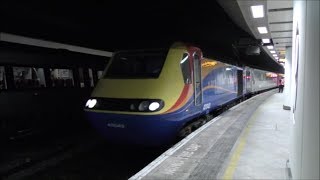 East Midlands Trains HST 43043 on hire to Cross Country RARE  110817 [upl. by Dnomal808]