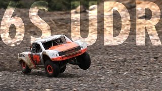 6s POWER  First experience  Traxxas Unlimited Desert Racer [upl. by Drofliw]