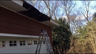 How to Repair damaged Roofsoffit amp Fascia board [upl. by Nessy]