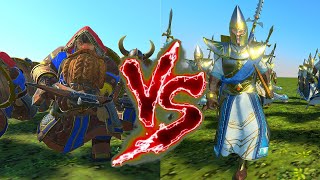 Bugmans Rangers VS Lothern Sea Guard Shields Total War Warhammer 3 [upl. by Neelrahc]