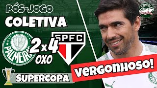 COLETIVA ABEL FERREIRA  PÓSJOGO  PALMEIRAS 02X40 SÃO PAULO  FINAL SUPERCOPA BRASIL  AO VIVO [upl. by Hines759]