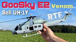 Genial  Goosky E2 Bell UH1Y Venom RTF  Für Anfänger und 3D Profis  Full Review  deutsch [upl. by Adilem248]