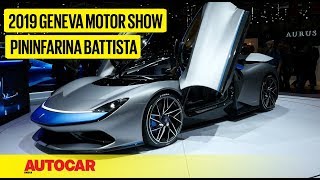 Pininfarina Battista I First Look Preview I Geneva Motor Show 2019 I Autocar India [upl. by Rosco]