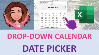 Excel date picker insert an excel date picker calendar in a cell [upl. by Prudence]