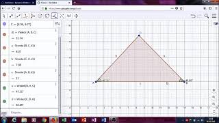 Geogebra Dreiecke1 Konstruktion und Winkelsumme [upl. by Croydon]