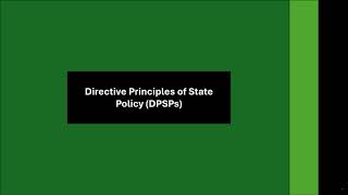 Directive Principles of State Policy DPSPs  Indian Polity  UPSC [upl. by Dorian]