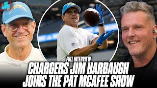 Jim Harbaugh Praises Justin Herbert amp Chargers Toughness After Week 10 Win  Pat McAfee Show [upl. by Adelina]