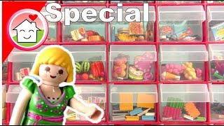 Playmobil Kleinteile Sammlung und Kreativlager von Familie Hauser  Video für Kinder  deutsch [upl. by Lehcin]