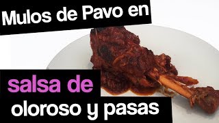 MUSLOS de PAVO en salsa de vino y pasas  Recetas fáciles [upl. by Uticas]