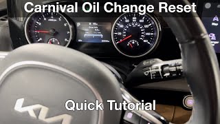 2022 Kia Carnival How to reset oil change reminder [upl. by Ferdinande]