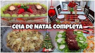 Ceia de Natal Completa com Sobremesa Cardápio Simples e Econômico para o seu Natal Tudo explicado [upl. by Bocoj]