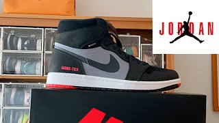 REVIEW JORDAN 1 HIGH GORETEX BLACK INFRARED [upl. by Casabonne996]