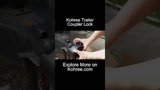 How To Keep Trailers Secure with Kohree Heavy Duty Trailer Coupler Lockhitchlock couplerhitchlock [upl. by Suzanne]