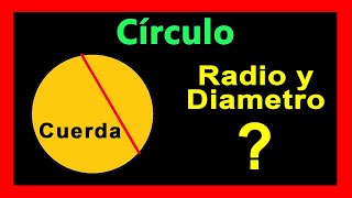 ✅👉 Calcular Radio de una Circunferencia dada la Cuerda [upl. by Ikik]