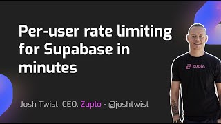 Per user rate limit your Supabase backend [upl. by Kono]